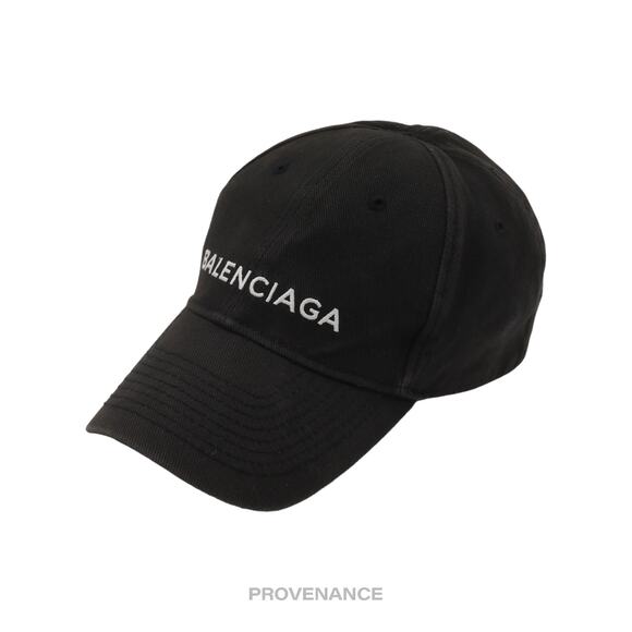 🔴 Balenciaga Embroidered Logo Cap - Washed Black - Picture 2 of 10